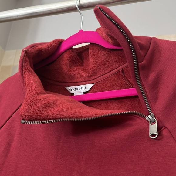 ATHLETA Cozy Karma Asym Sweatshirt Dress - Picture 2 of 11